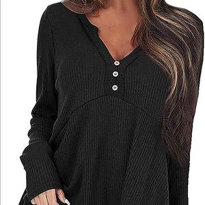 NWOT Black Long Sleeve Top